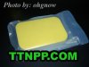Rubber Cleaning Sponge Dual Surface Yellow