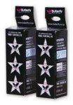 Butterfly 3 Stars Balls White x 3