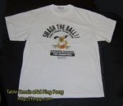 Butterfly Smash The Ball Cartoon White T- Shirt