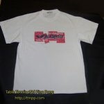 Butterfly Red Logo White T- Shirt