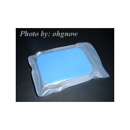 Rubber Cleaning Sponge Dual Surface Blue